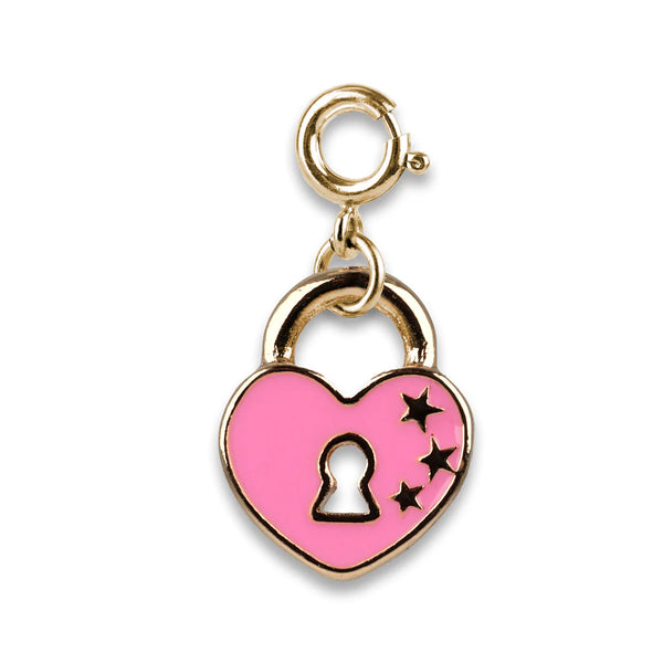 Charm - Gold Heart Lock
