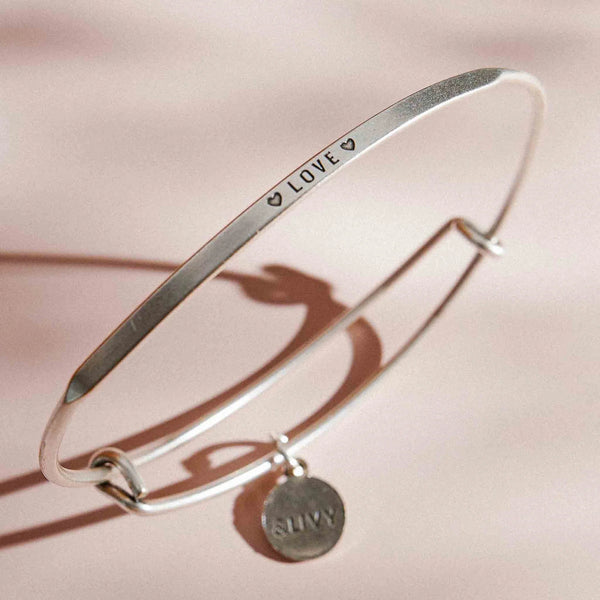 "Love" Posey Bangle