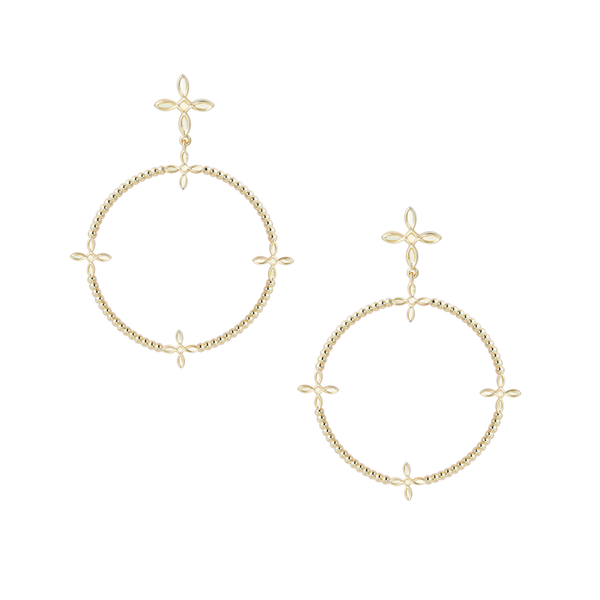 Radiant Beaded Statement Earring