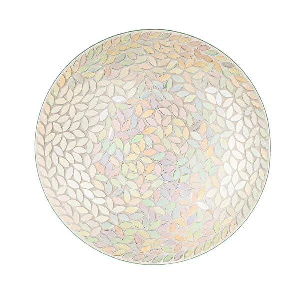 Mosaic Iridescent Bird Bath