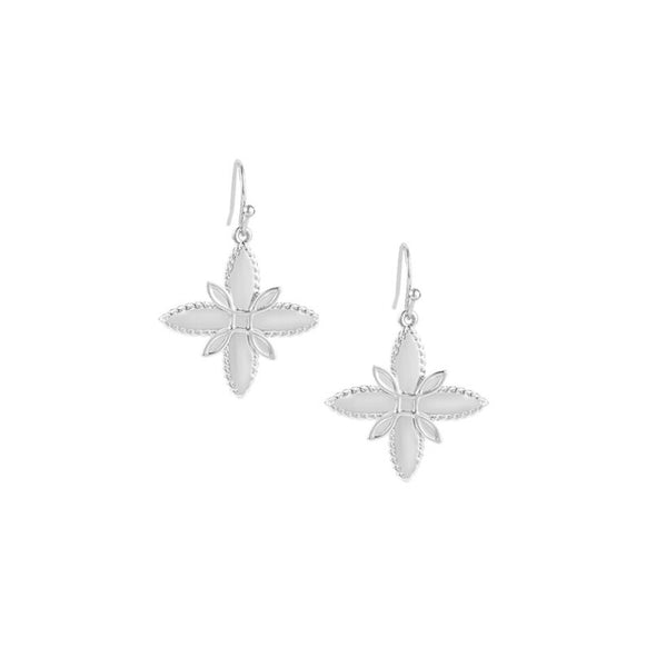 Sea Breeze Cross Drop Earring