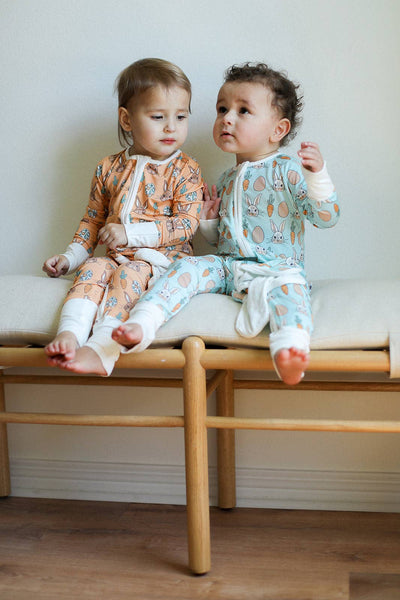 Blue Bunny Double Zipper Bamboo Sleeper: 3-6 Months up to 9-12 months