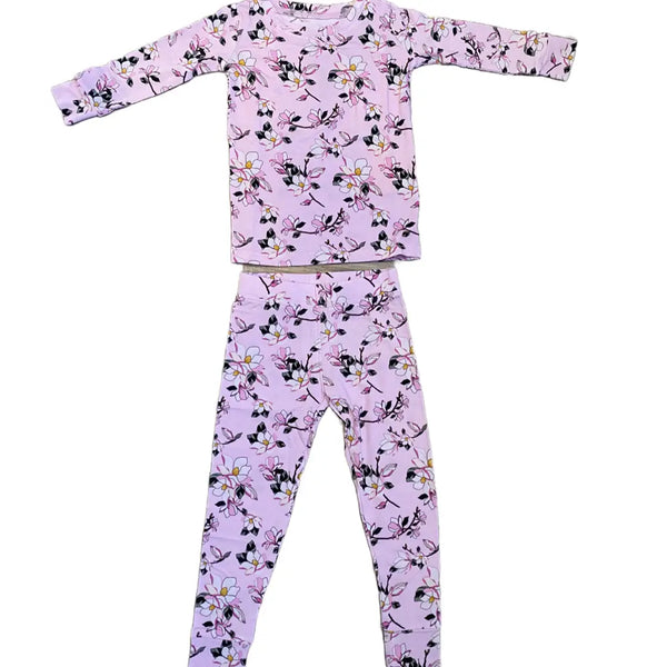 MAGGIE PINK MAGNOLIA BAMBOO VISCOSE 2PC PAJAMAS