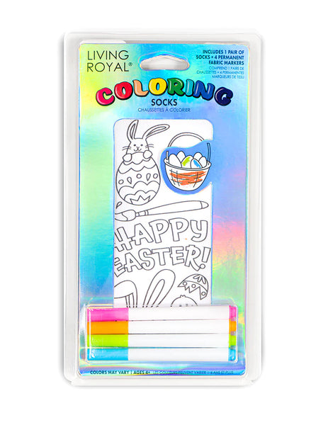 Easter Coloring Socks
