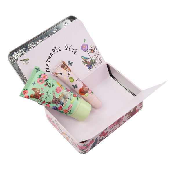 Nathalie Lete Hand Cream  & Lip Tint in Tin