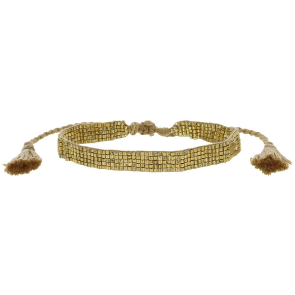 Woven Beaded Bracelet, Thin