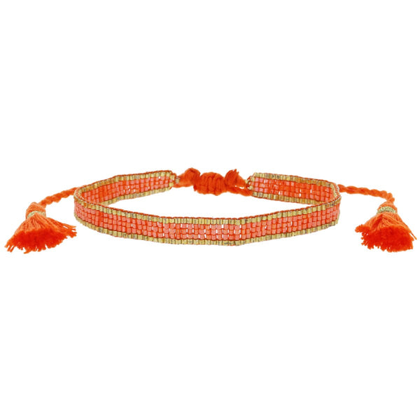 Woven Beaded Bracelet, Thin