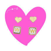 Initial stud Earrings