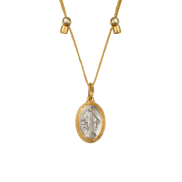 Mother Mary Charm Silk Slider