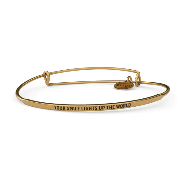 "Your Smile Lights Up the World" Posey Bangle
