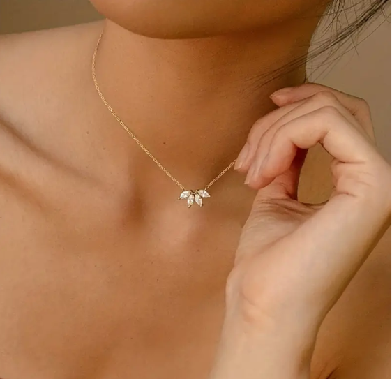 Petals CZ Necklace