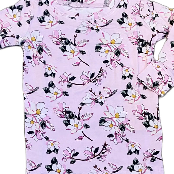 MAGGIE PINK MAGNOLIA BAMBOO VISCOSE 2PC PAJAMAS