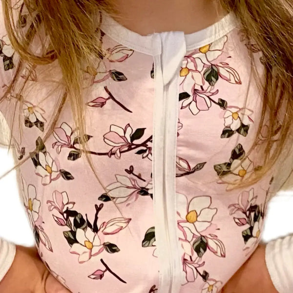 MAGGIE PINK MAGNOLIA BAMBOO VISCOSE 2PC PAJAMAS