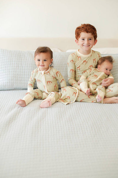 Fawn Field Double Zipper Bamboo Sleeper: 18-24