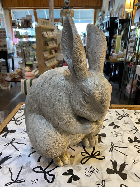 White Resin Rabbits
