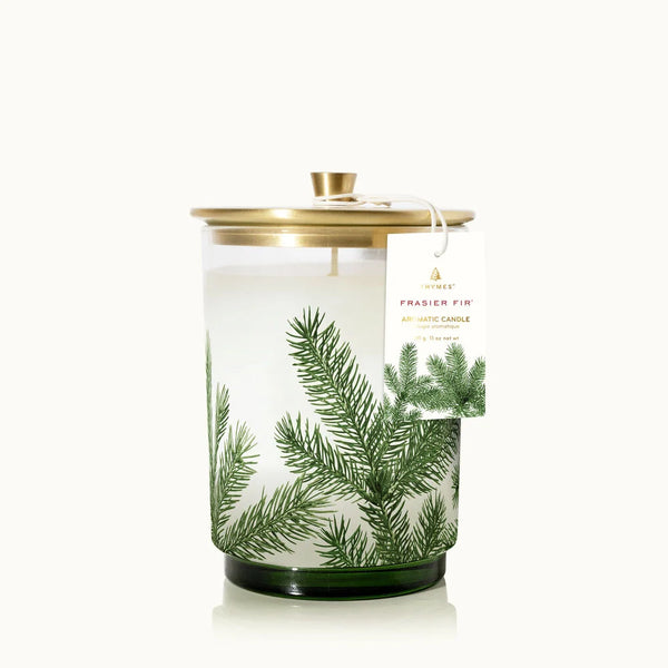 Frasier Fir Candle, Medium, Pine Needle Design