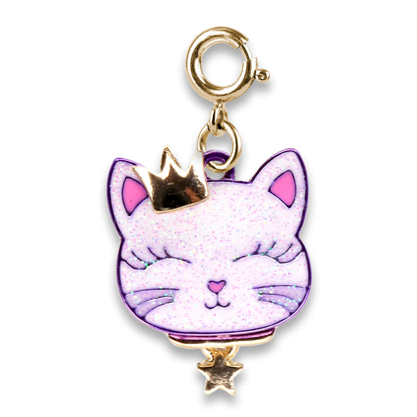 Charm - Gold Princess Kitty