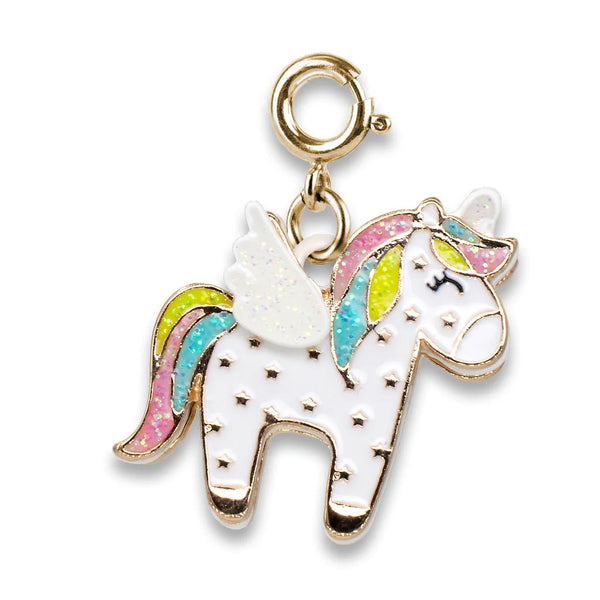 Charm - Gold Flying Unicorn