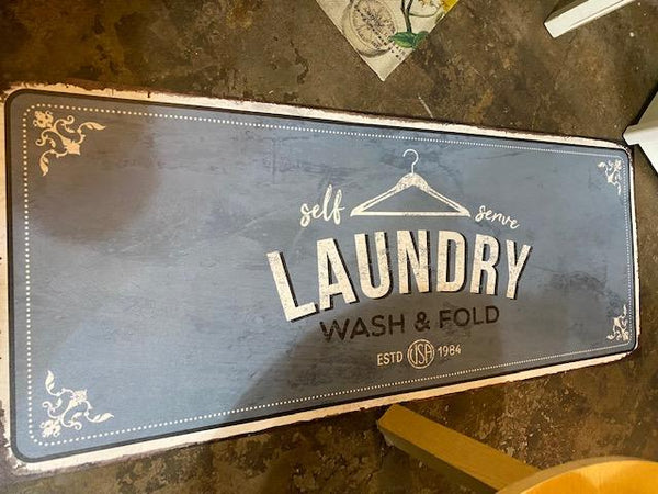 Vinyl Floor Mat - Laundry