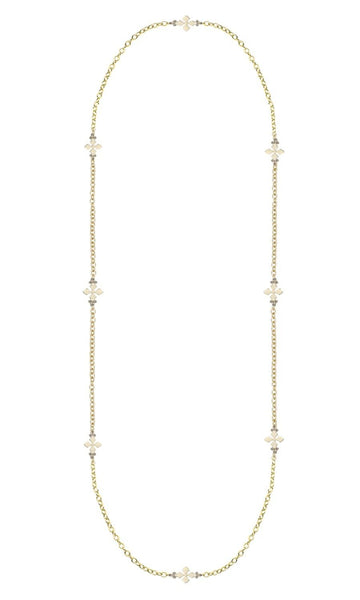 Believer Cross Station Necklace Long