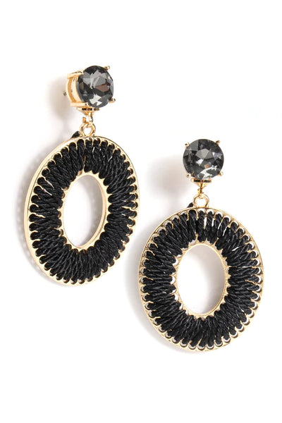 Casey Wrapped Drop Earrings