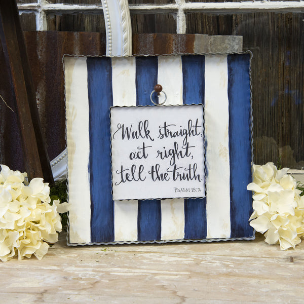 Display Board - Blue Stripe