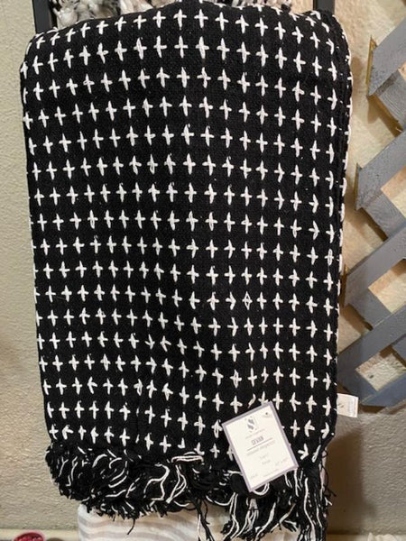 Throws - Black Color Waves Options