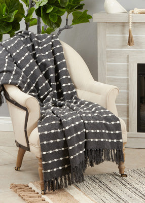 Throws - Black Color Waves Options