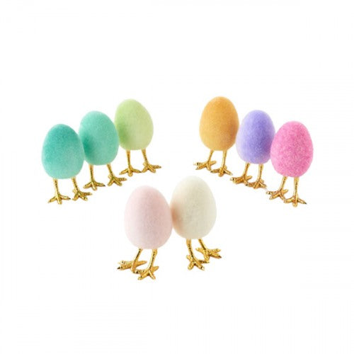 Flocked Egg with Feet